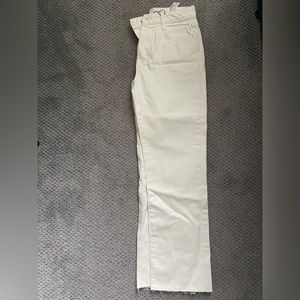 Zara Cream Jeans Size 4, high rise